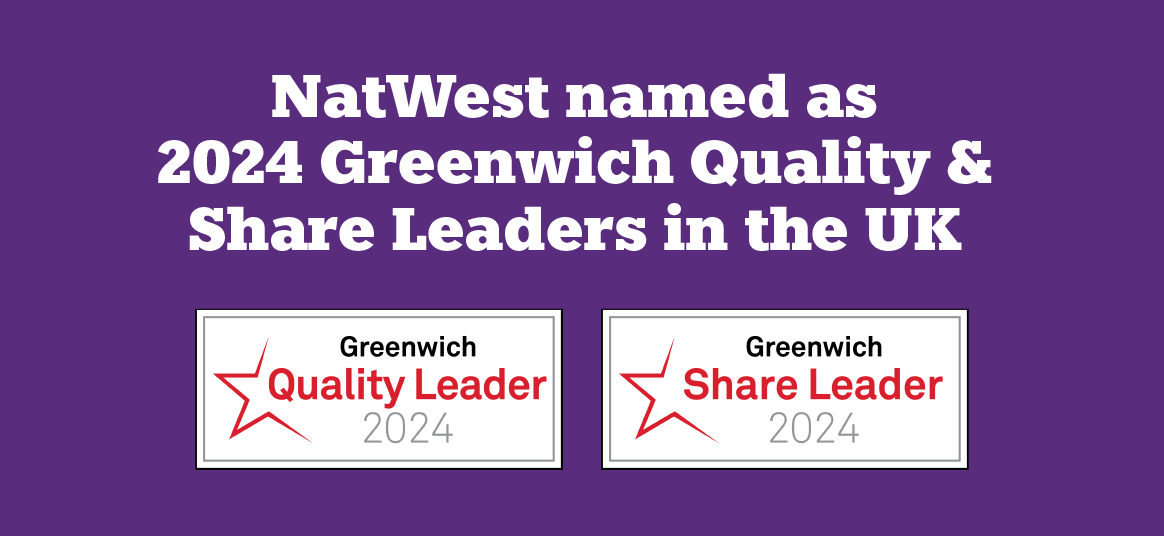 Read more about NatWest being named "Quality Leader"